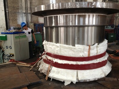 壓力容器加熱設備與預熱保溫設備 青島水木感應設備產品展示